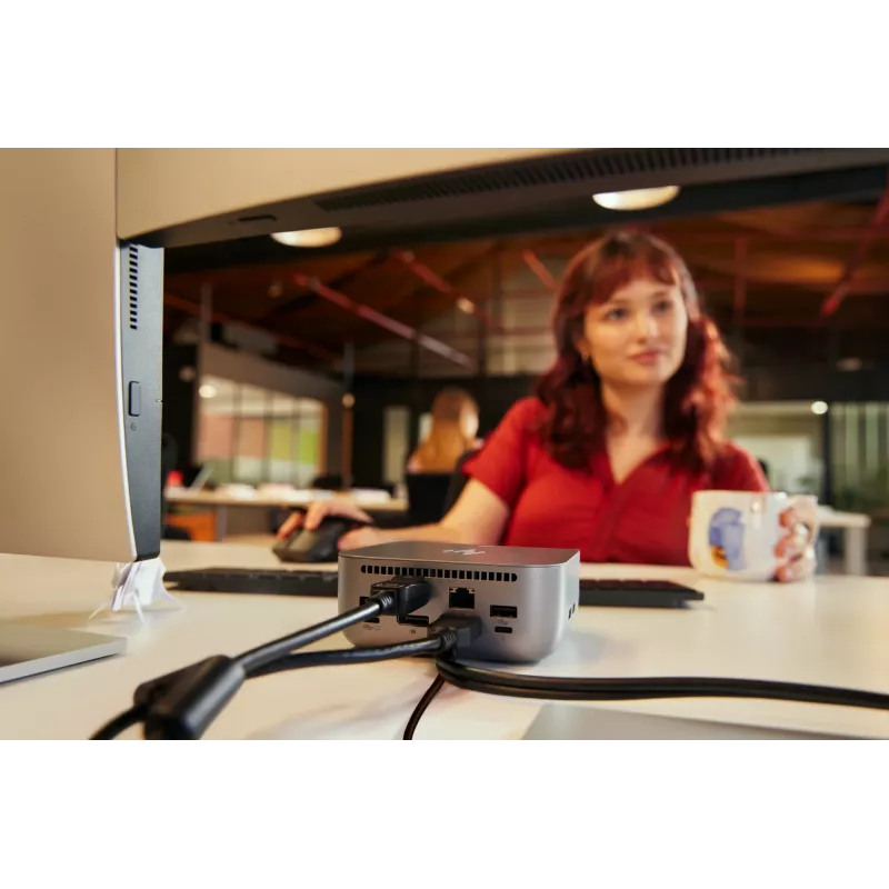 HP Thunderbolt 4 Ultra 280W G6 Dock, Wired, Thunderbolt 4, 280 W, 10,100,1000,2500 Mbit/s, Grey, 8K Ultra HD
