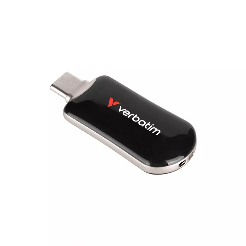 Verbatim Plectra USB-C Flash Drive Black 512GB, 512 GB, USB Type-C, 3.2 Gen 1 (3.1 Gen 1), 100 MB/s, Capless, Black