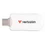 Verbatim Plectra USB-C Flash Drive White 64GB, 64 GB, USB Type-C, 3.2 Gen 1 (3.1 Gen 1), 100 MB/s, Capless, White