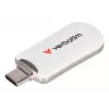 Verbatim Plectra USB-C Flash Drive White 64GB, 64 GB, USB Type-C, 3.2 Gen 1 (3.1 Gen 1), 100 MB/s, Capless, White
