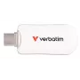 Verbatim Plectra USB-C Flash Drive White 128GB, 128 GB, USB Type-C, 3.2 Gen 1 (3.1 Gen 1), 100 MB/s, Capless, White