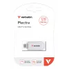 Verbatim Plectra USB-C Flash Drive White 128GB, 128 GB, USB Type-C, 3.2 Gen 1 (3.1 Gen 1), 100 MB/s, Capless, White