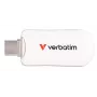 Verbatim Plectra USB-C Flash Drive White 256GB, 256 GB, USB Type-C, 3.2 Gen 1 (3.1 Gen 1), 100 MB/s, Capless, White