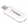 Verbatim Plectra USB-C Flash Drive White 256GB, 256 GB, USB Type-C, 3.2 Gen 1 (3.1 Gen 1), 100 MB/s, Capless, White