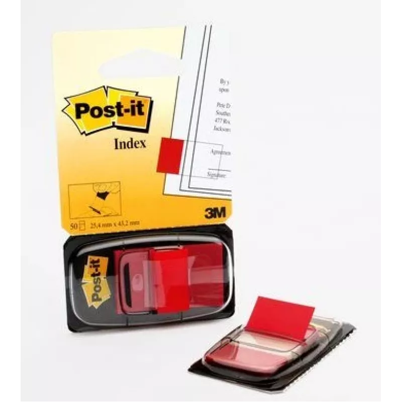 3M I680-1 self-adhesive label Rectangle Removable Red 50 pc(s)