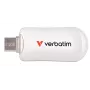 Verbatim Plectra USB-C Flash Drive White 512GB, 512 GB, USB Type-C, 3.2 Gen 1 (3.1 Gen 1), 100 MB/s, Capless, White