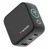 Verbatim Mini GaN Charger 65W with Display, Indoor, AC, 20 V, Black