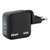 Verbatim Mini GaN Charger 65W with Display, Indoor, AC, 20 V, Black