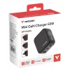 Verbatim Mini GaN Charger 65W with Display, Indoor, AC, 20 V, Black