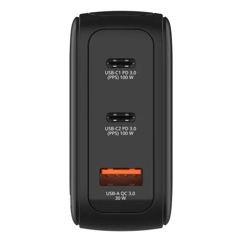 Verbatim Mini GaN Charger 100W with Display, Indoor, AC, 20 V, Black