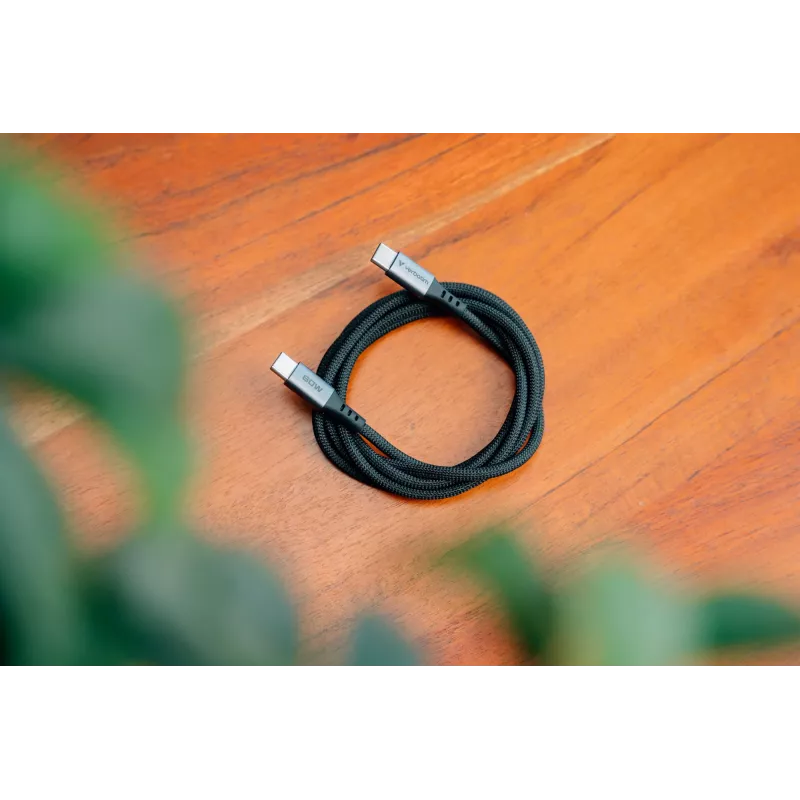 Verbatim Sync & Charge Cable - 60W USB-C to USB-C 120 cm, 1.2 m, USB C, USB C, USB 2.0, 0.48 Gbit/s, Black