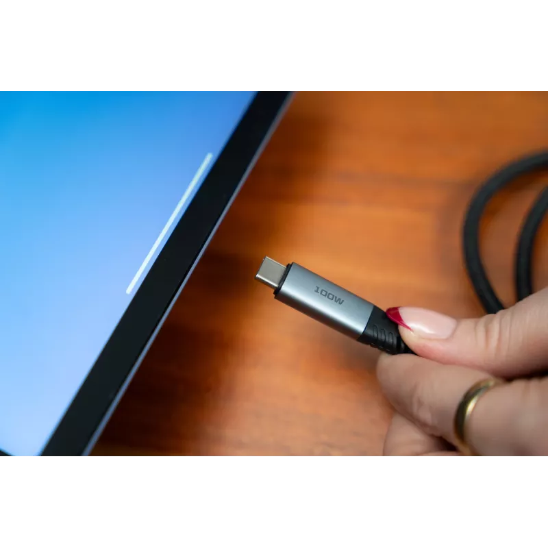 Verbatim Sync & Charge Cable - 100W USB-C to USB-C 120 cm, 1.2 m, USB C, USB C, USB 2.0, 0.48 Gbit/s, Black