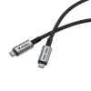 Verbatim Sync & Charge USB C to USB C 240W 40 Gbps 120 cm, 1.2 m, USB C, USB C, USB4 Gen 2x2, 40 Gbit/s, Black