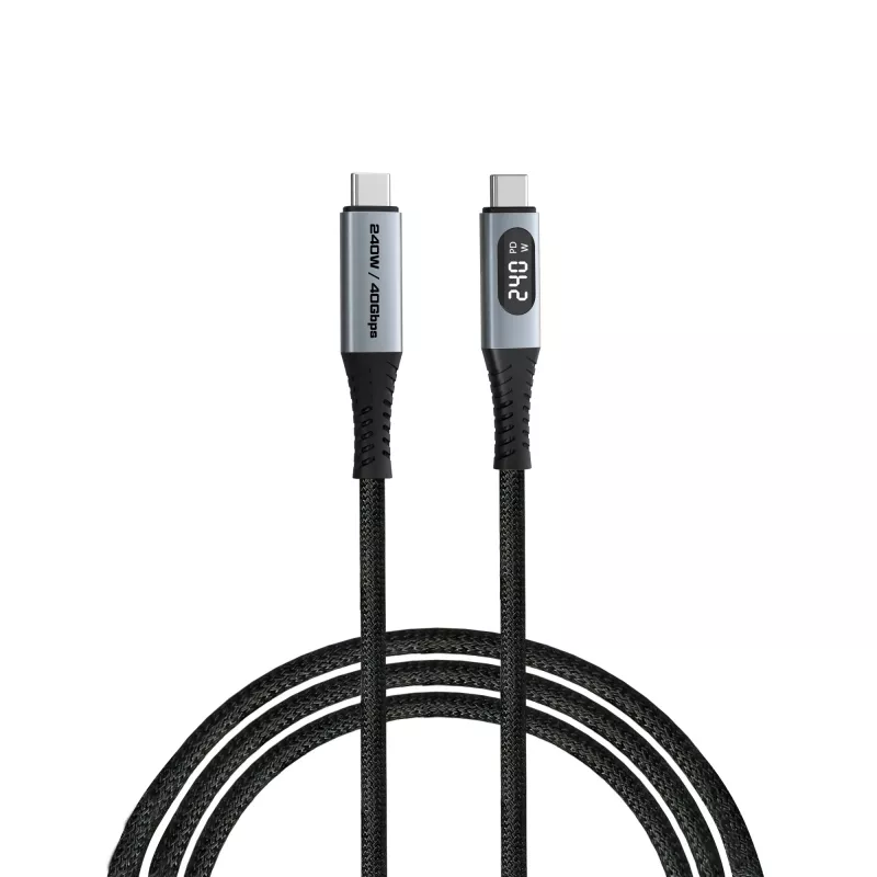 Verbatim Sync & Charge USB C to USB C 240W 40 Gbps Display 120 cm