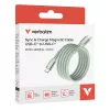 Verbatim Sync & Charge Magnetic Cable - 100W USB-C to USB-C 120 cm Green