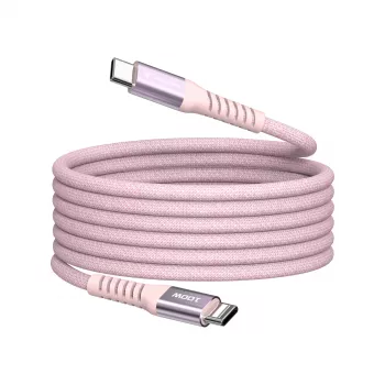 Verbatim Sync & Charge Magnetic Cable - 100W USB-C to USB-C 120 cm Pink