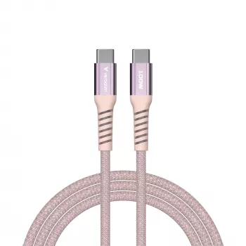 Verbatim Sync & Charge Magnetic Cable - 100W USB-C to USB-C 120 cm Pink