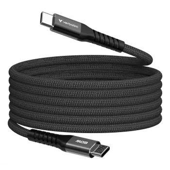 Verbatim Sync & Charge Magnetic Cable - 60W USB-C to USB-C 120 cm Black