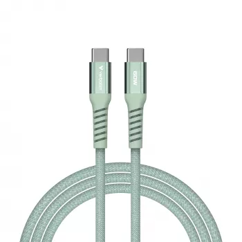 Verbatim Sync & Charge Magnetic Cable - 60W USB-C to USB-C 120 cm Green