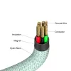 Verbatim Sync & Charge Magnetic Cable - 60W USB-C to USB-C 120 cm Green