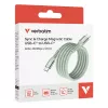 Verbatim Sync & Charge Magnetic Cable - 60W USB-C to USB-C 120 cm Green