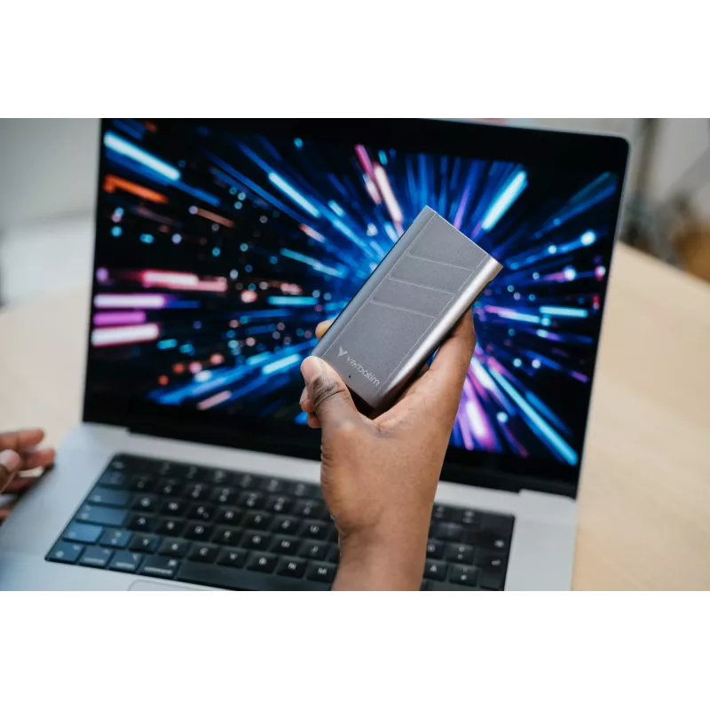 Verbatim TurboMetal SSD USB4 2TB USB Type-C USB4 Gen 2x2 Silver