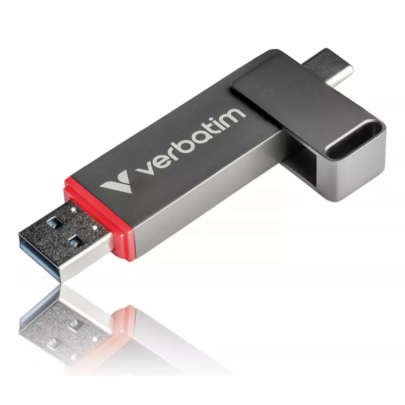 Verbatim Dual QuickStick USB flash drive 512 GB USB Type-A / USB Type-C 3.2 Gen 1 (3.1 Gen 1) Grey