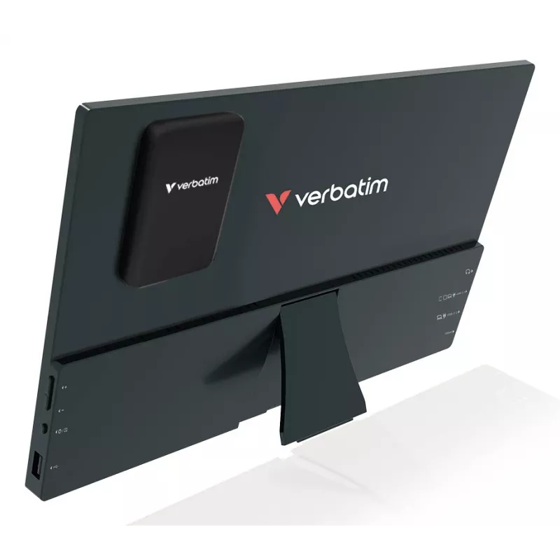 Verbatim Portable Touchscreen Monitor Light 14 inch Full HD 1080p & Wireless Power Supply