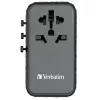 Verbatim UTA-06 100W GaN III Universal Travel Adapter with 2 x USB-C PD & QC 4+ & 2 x USB-A QC 3.0 ports
