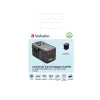 Verbatim UTA-06 100W GaN III Universal Travel Adapter with 2 x USB-C PD & QC 4+ & 2 x USB-A QC 3.0 ports