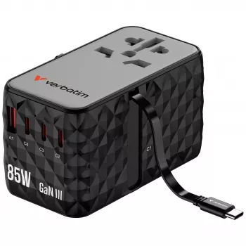 Verbatim Charge 'n' Travel Diamond 85W Retractable Cable CNT-02