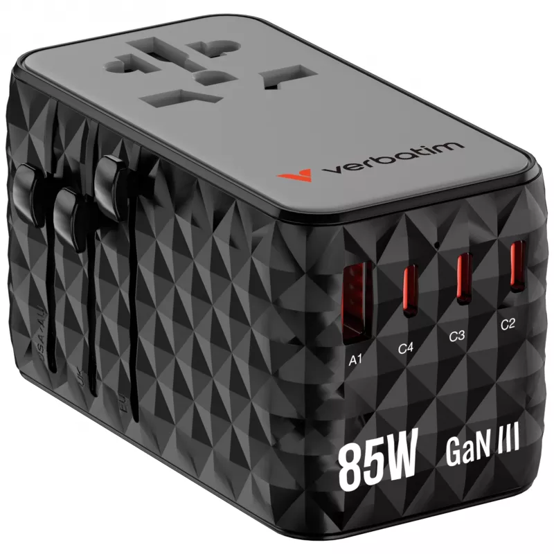 Verbatim Charge 'n' Travel Diamond 85W Retractable Cable CNT-02