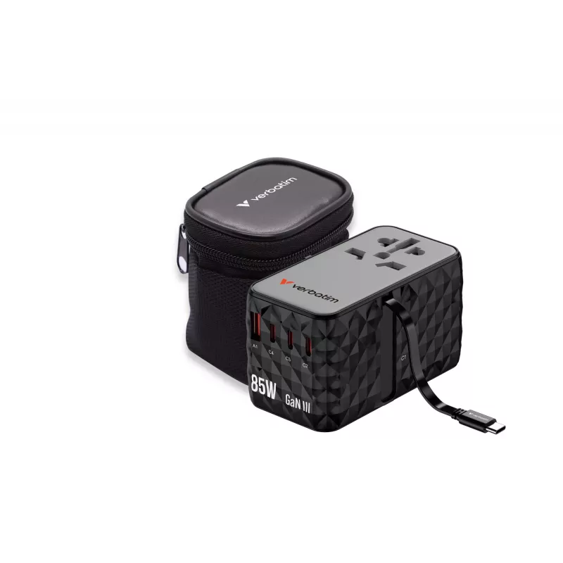 Verbatim Charge 'n' Travel Diamond 85W Retractable Cable CNT-02