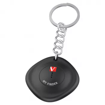 Verbatim MYF-01 Bluetooth Item Finder 1 pack Black, Personal, Finder, Black, Dust resistant, Waterproof, Acrylonitrile butadiene styrene (ABS), Polycarbonate (PC), IP66
