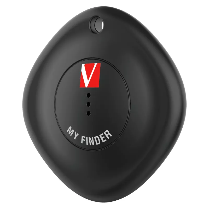 Verbatim MYF-01 Bluetooth Item Finder 1 pack Black, Personal, Finder, Black, Dust resistant, Waterproof, Acrylonitrile butadiene styrene (ABS), Polycarbonate (PC), IP66