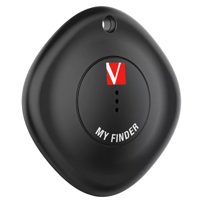 Verbatim MYF-01 Bluetooth Item Finder 1 pack Black, Personal, Finder, Black, Dust resistant, Waterproof, Acrylonitrile butadiene styrene (ABS), Polycarbonate (PC), IP66