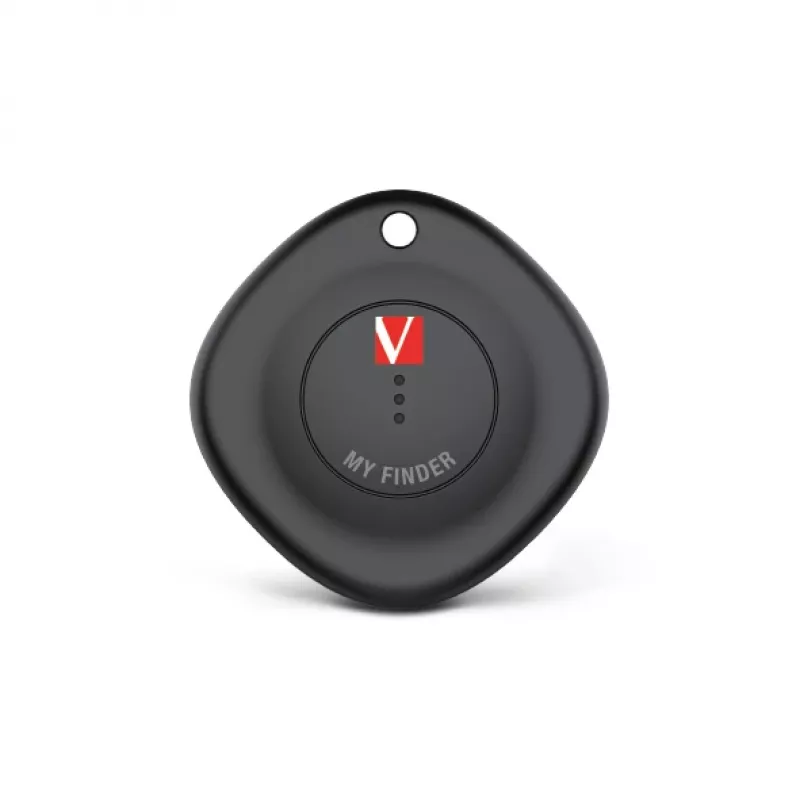Verbatim MYF-01 Bluetooth Item Finder 1 pack Black, Personal, Finder, Black, Dust resistant, Waterproof, Acrylonitrile butadiene styrene (ABS), Polycarbonate (PC), IP66