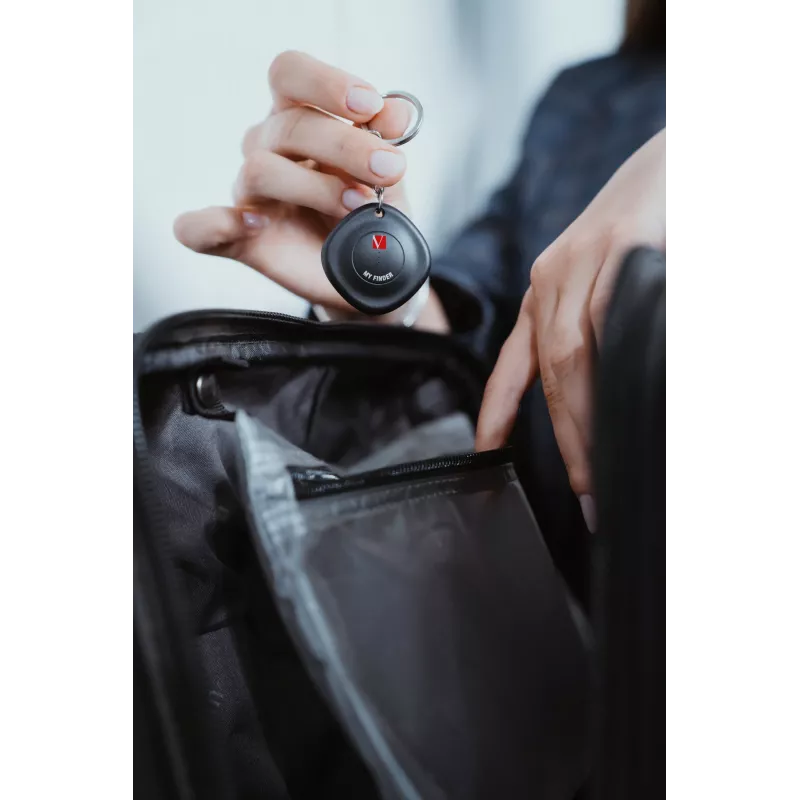 Verbatim MYF-01 Bluetooth Item Finder 1 pack Black, Personal, Finder, Black, Dust resistant, Waterproof, Acrylonitrile butadiene styrene (ABS), Polycarbonate (PC), IP66