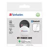 Verbatim My Finder Coin Bluetooth Tracker - 2 Pack, Personal, Finder, Black, White, Dust resistant, Waterproof, IP66, CR2032