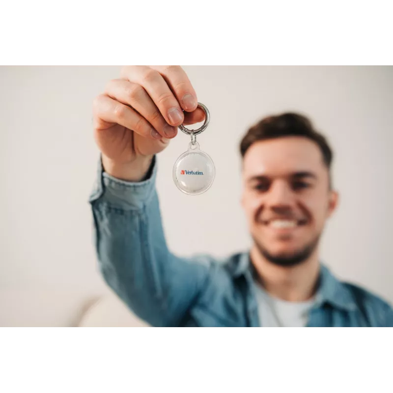 Verbatim My Finder Coin Bluetooth Tracker - 2 Pack, Personal, Finder, Black, White, Dust resistant, Waterproof, IP66, CR2032