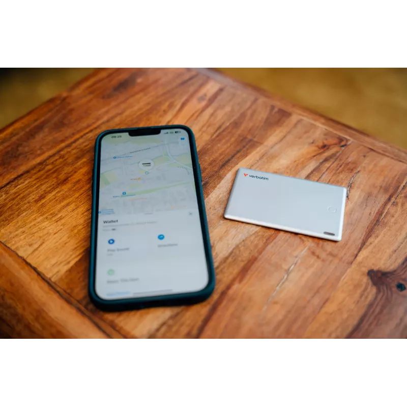 Verbatim My Finder Card Bluetooth Item Finder 1 pack Silver, Personal, Finder, Silver, Dust resistant, Waterproof, IP66, 1440 h