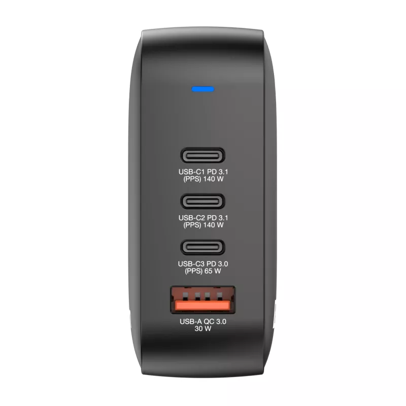 Verbatim Mini GaN Charger 165W 4 Port US plug with EU and UK adaptors