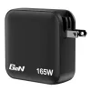 Verbatim Mini GaN Charger 165W 4 Port US plug with EU and UK adaptors