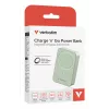 Verbatim Charge 'n' Go Essentials Magnetic Wireless Power Bank 20000 mAh Green