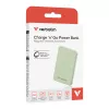 Verbatim Charge 'n' Go Essentials Magnetic Wireless Power Bank 5000 mAh Green