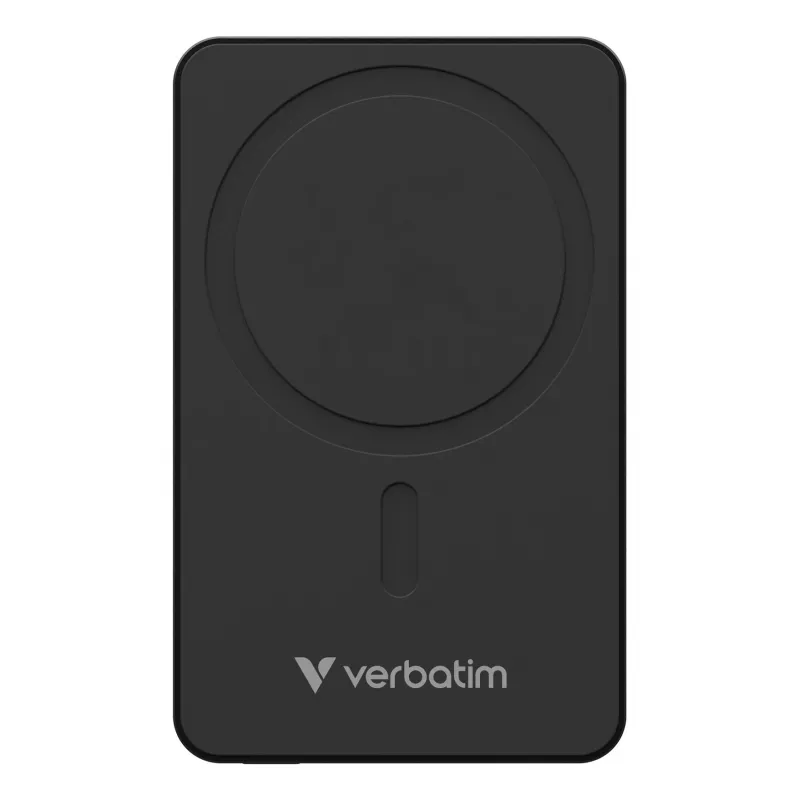 Verbatim Charge 'n' Go Essentials Magnetic Wireless Power Bank 10000 mAh Black