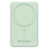 Verbatim Charge 'n' Go Essentials Magnetic Wireless Power Bank 10000 mAh Green