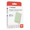 Verbatim Charge 'n' Go Essentials Magnetic Wireless Power Bank 10000 mAh Green