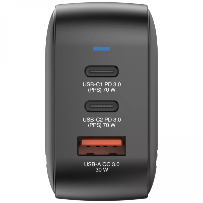 Verbatim Mini GaN Charger 70W 3 Port US plug with EU and UK adaptors
