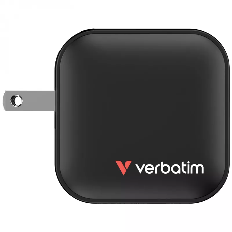 Verbatim Mini GaN Charger 70W 3 Port US plug with EU and UK adaptors